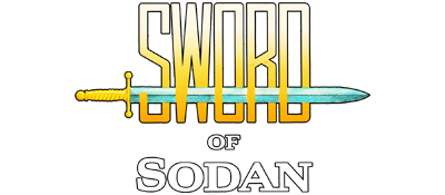 Sword of Sodan logo for Sega Mega Drive